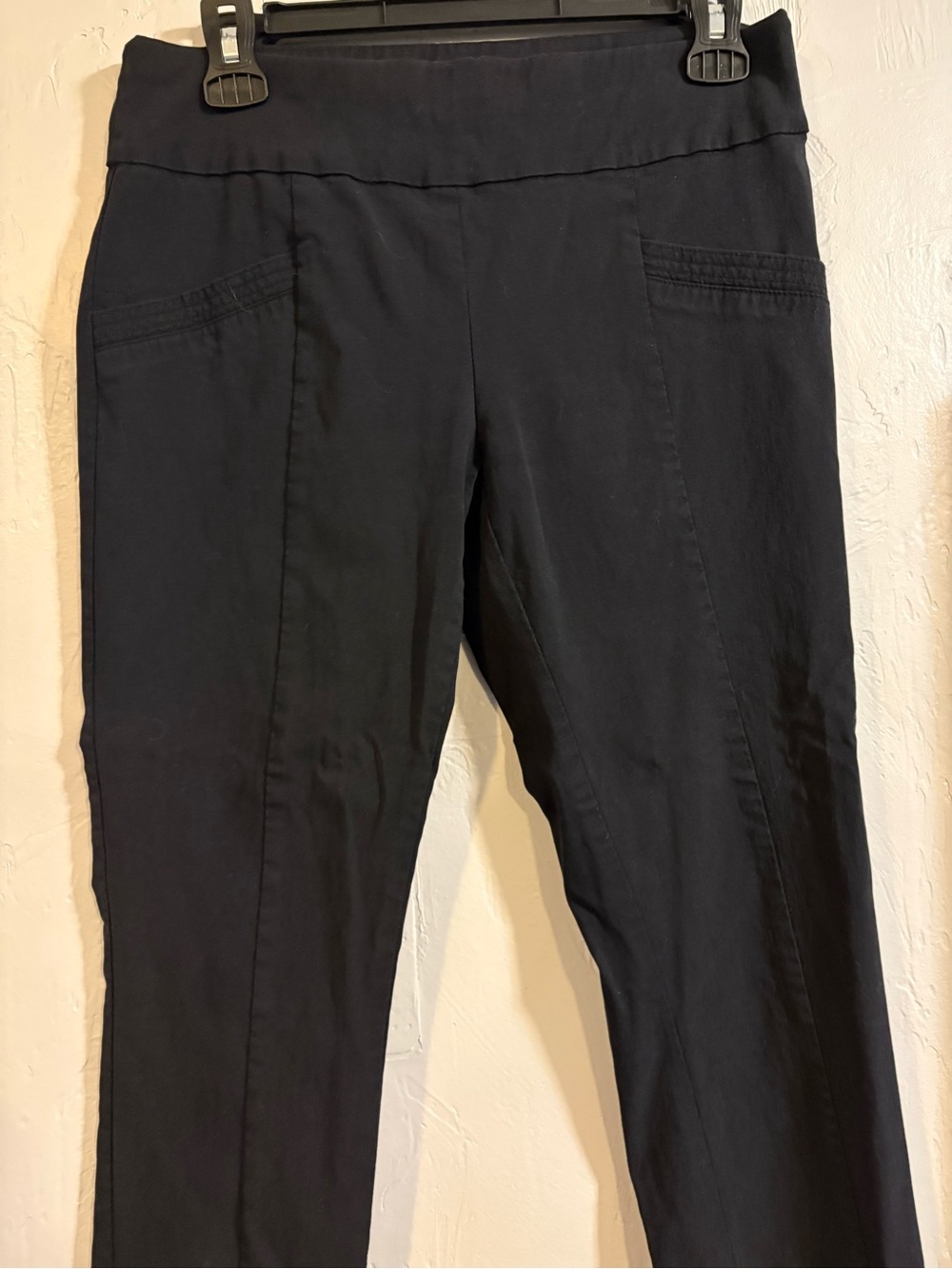 Joe Benbasset Black Pull-On Straight Leg Pants